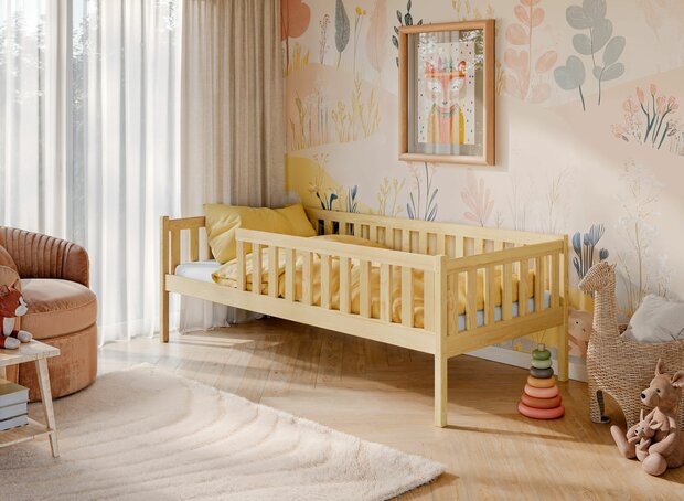 Azzurro 1-persoonsbed 90x190 naturel grenen