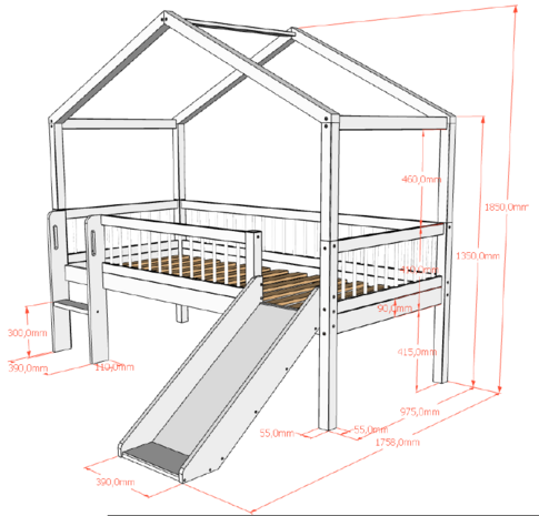 maten forrest huis bed