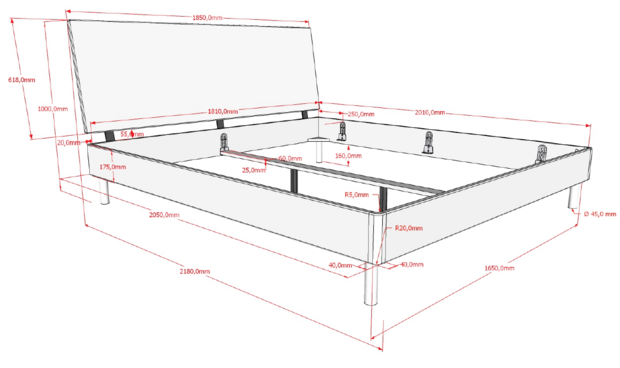 maten forrest 180x200 bed