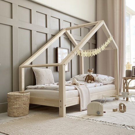 Coco basic bedhuisje 80x160 schuin dak