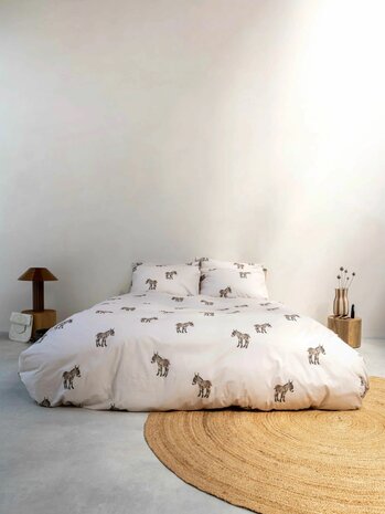 Snurk dekbedovertrek Donkeys 2 persoons 240x200/220