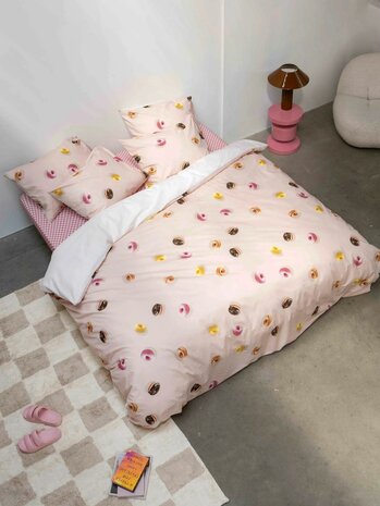 Snurk dekbedovertrek Donuts 1 persoons 140x200/220