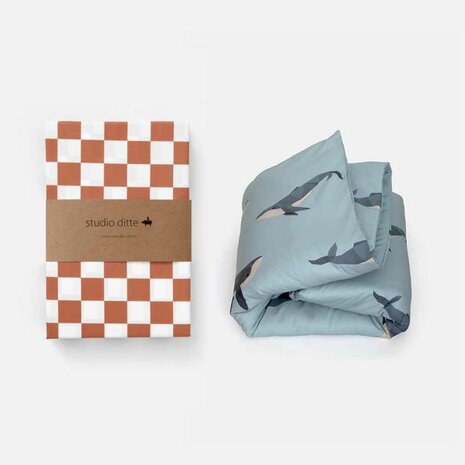 Studio Ditte Walvis dekbedovertrek 1 persoons 140x200/220