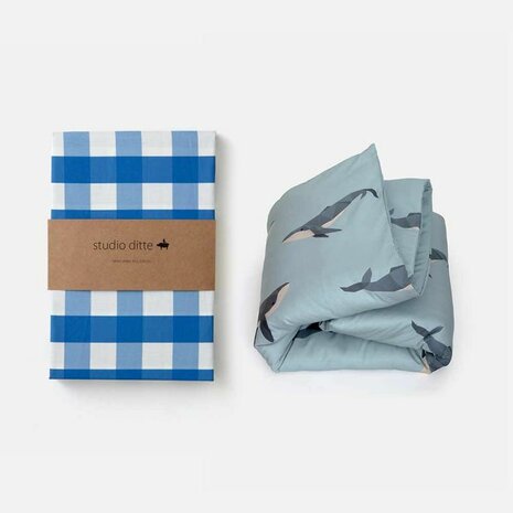 Studio Ditte Walvis dekbedovertrek 1 persoons 140x200/220