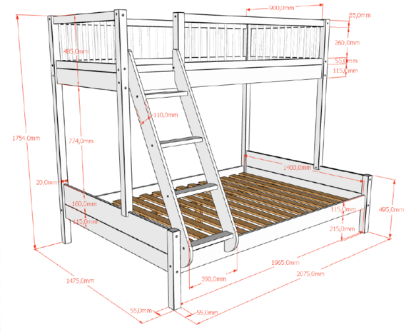 maten forrest family bed