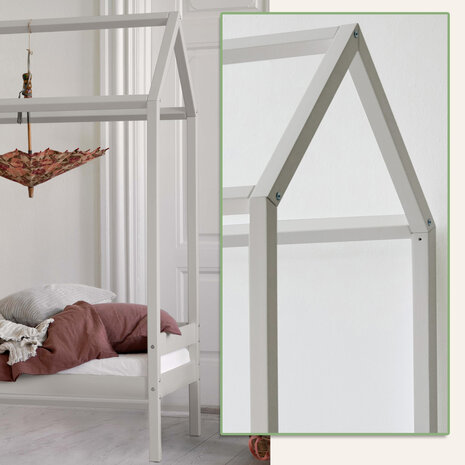 Eco comfort bedhuisje 70x160 grenen dove grey