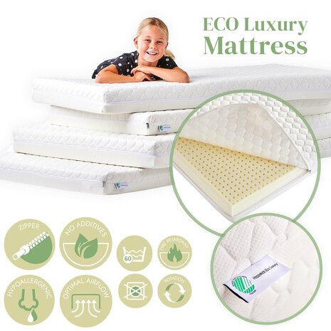 Eco dream Waterlily matras 90x200x9 Nordic Ecolabel
