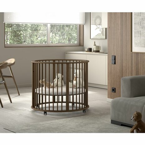 Dino box rond &Oslash; 90 cm walnoot