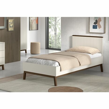 Sezane bed 90x200 clay walnoot