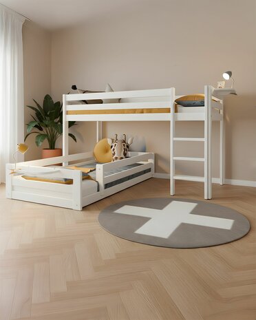 Sfeer foto met bed en extra inloopbed