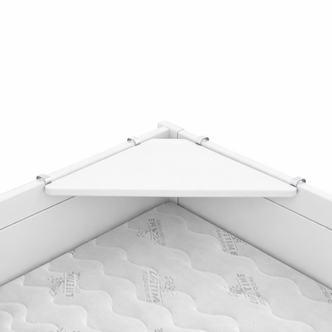 Lifetime hoeklegplank wit