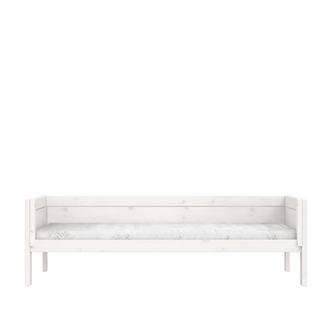 white wash bed incl bodem matras is optie