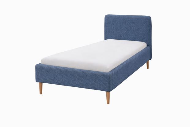 Jip gestoffeerd bed 90x200 blauw