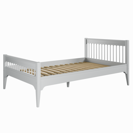 Carmela 120x200 bed grenen grijs