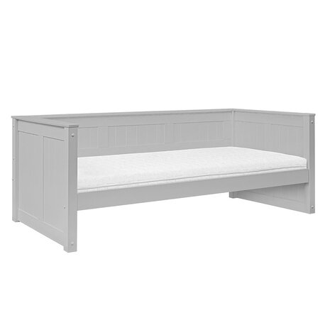 Collect bedbank 90x200 grenen grijs