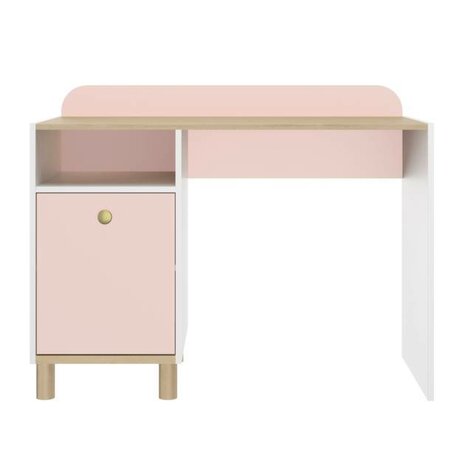 Romy bureau roze wit hout look