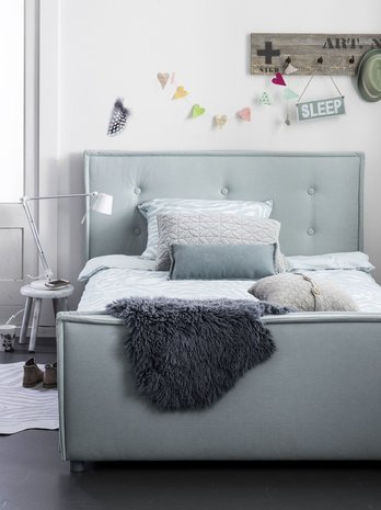 Kidsdepot luxe gestoffeerd bed - Kinderbeddenstore