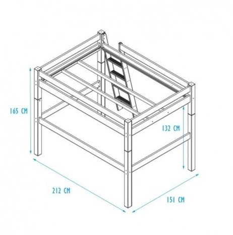 nova hoogslaper bed maten