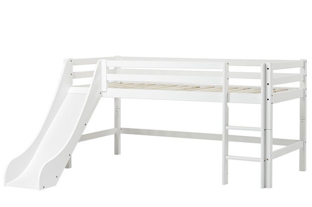 hoppekids basic halfhoog bed glijbaan