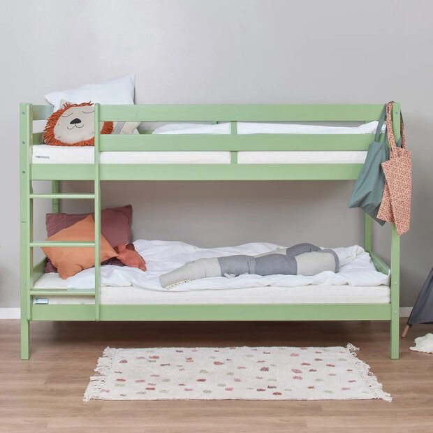 hoppekids stapelbed eco comfort 90x200 pale green