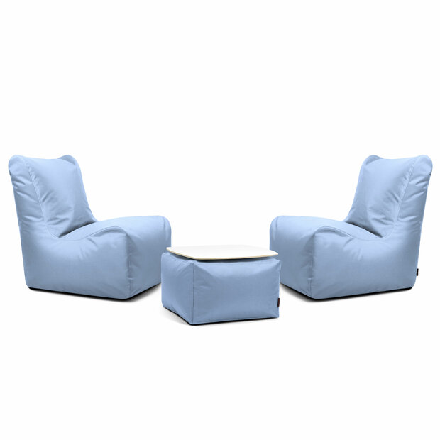 Slowdown chill 3 delige set Seat Ox licht blauw