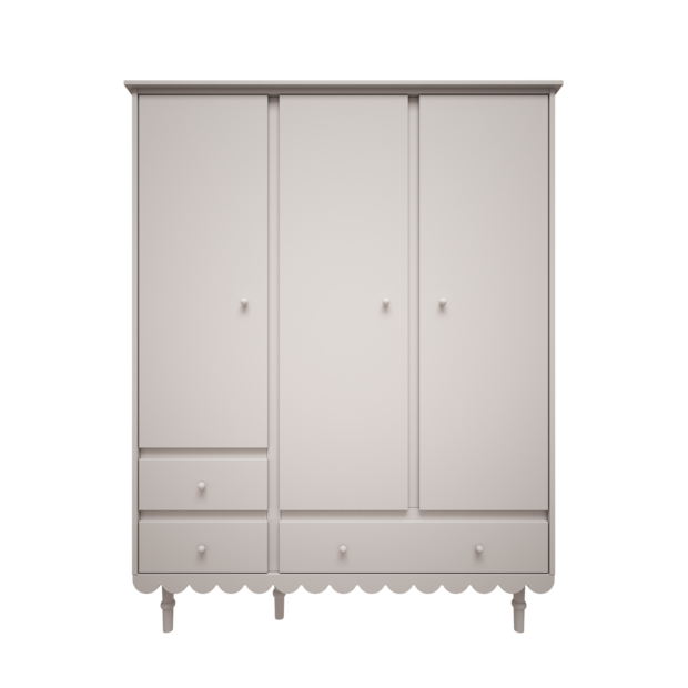 Babushka 3 deurs kast wit