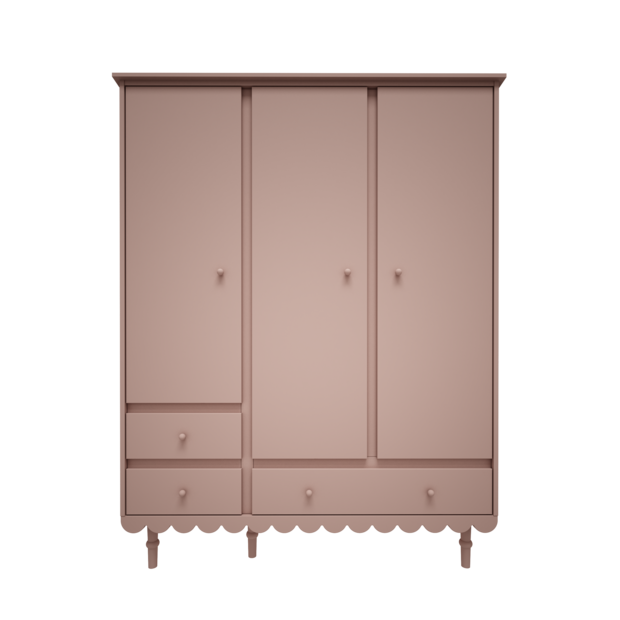 Babushka 3 deurs kast pink