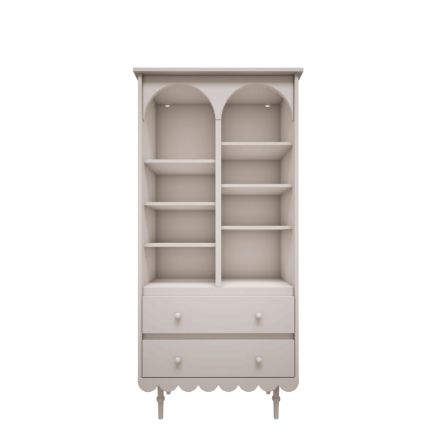 Babushka boekenkast hoog wit