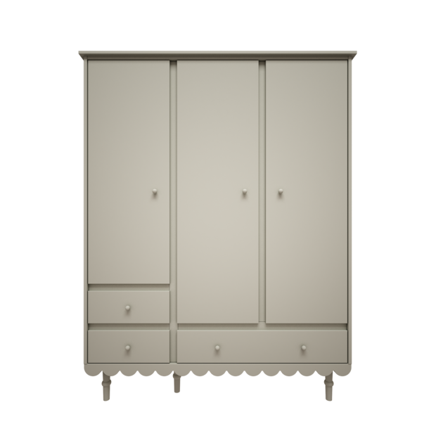 Babushka 3 deurs kast olive