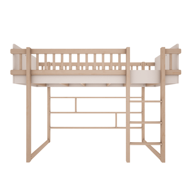 Basic middelhoogslaper 90x200 wit