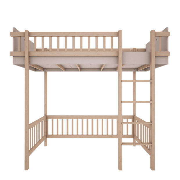 Basic hoogslaper 90x200 cashmere 