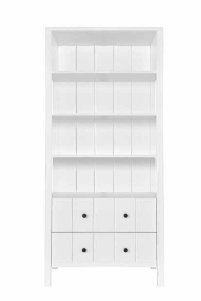 Allpin boekenkast met laden wit