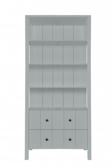 Allpin boekenkast met laden  grijs