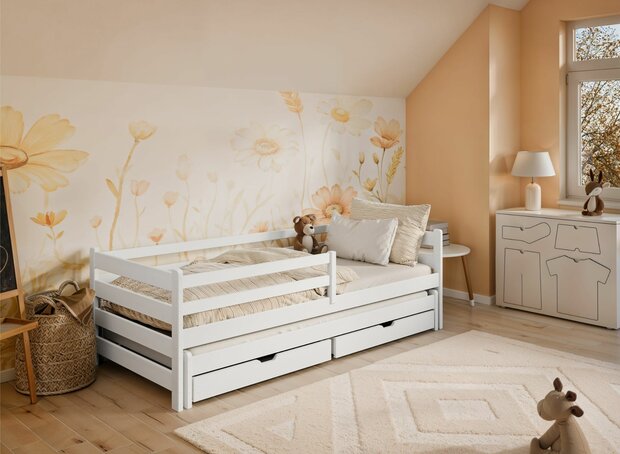 Horato 3 in 1 bedbank grenen wit