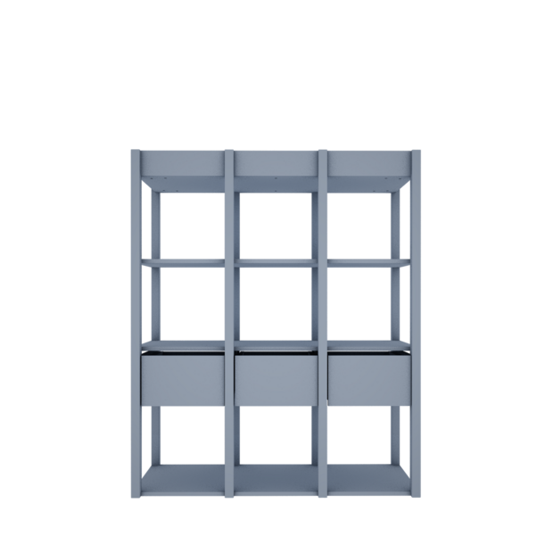 Tweens boekenkast blauw