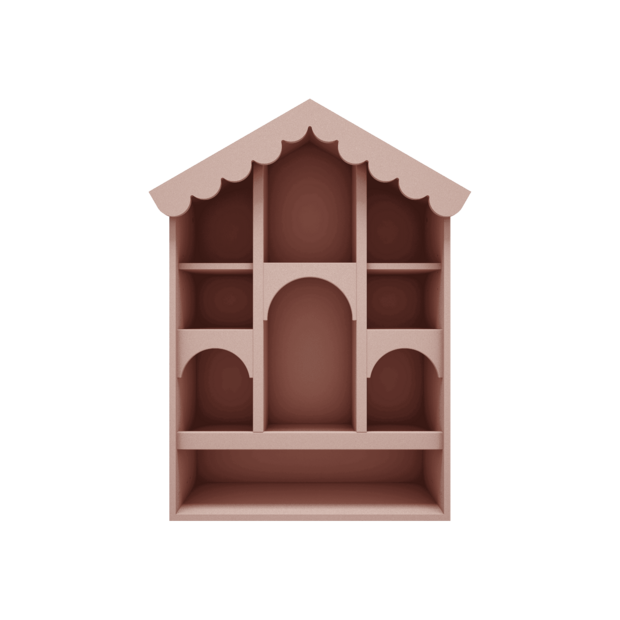 Babushka poppenhuis roze