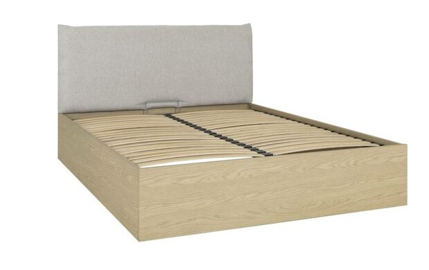 Gami Auriol opberg bed 160x200  gerookt eiken