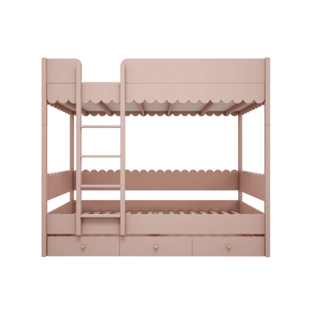 Babushka stapelbed 90x200 roze