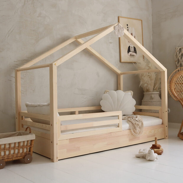 Basic Fello new huis bed 90x200 massief hout