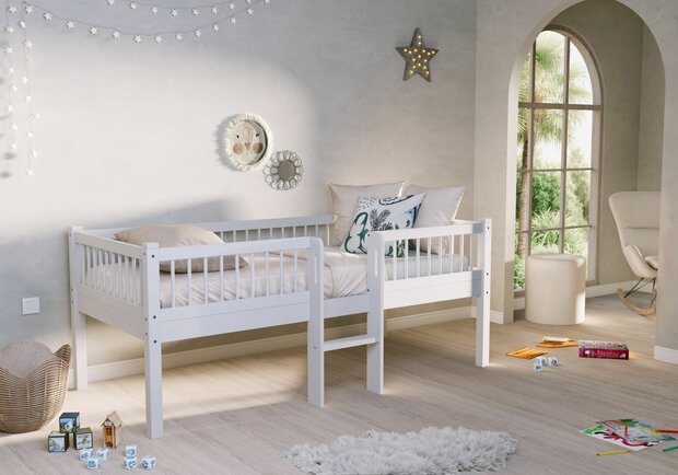 Forrest beuken wit compactbed midden trap 90x200