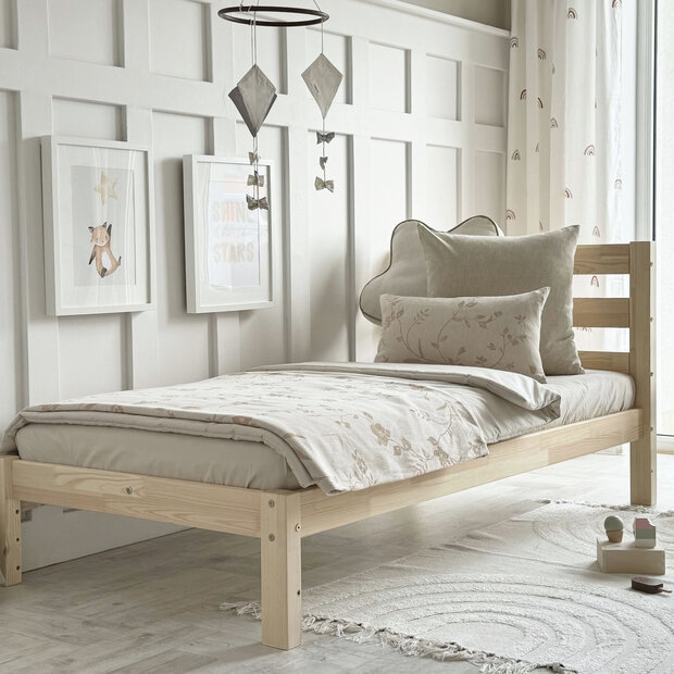 Simple bed 90x190 grenen massief