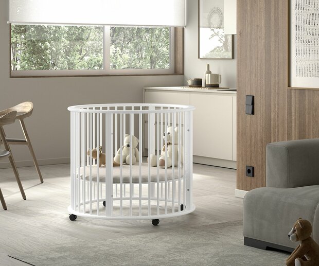 Dino box rond &Oslash; 90 cm wit