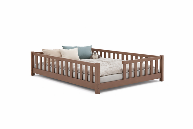 Lazzaro inloop bed 140x200 melk chocolade