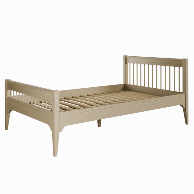 Carmela 120x200 bed grenen sage