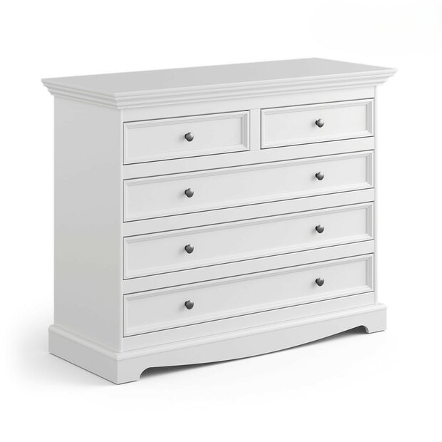 Borenzo commode 5 laden grenen