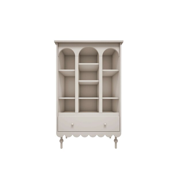 Babushka boekenkast wit