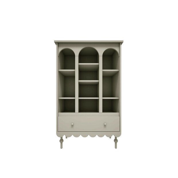 Babushka boekenkast olive