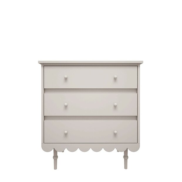 Babushka commode 3 laden wit