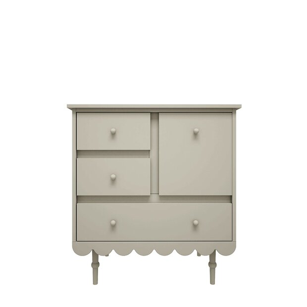 Babushka commode 3 laden 1 deur olive