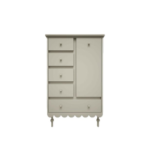 Babushka commode hoog olive